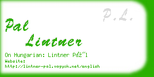 pal lintner business card